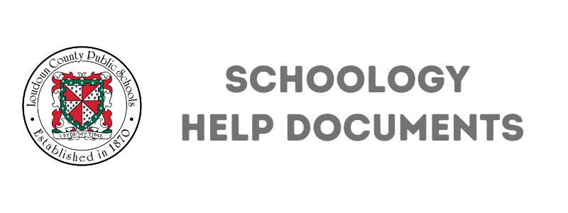 Schoology Help Documents